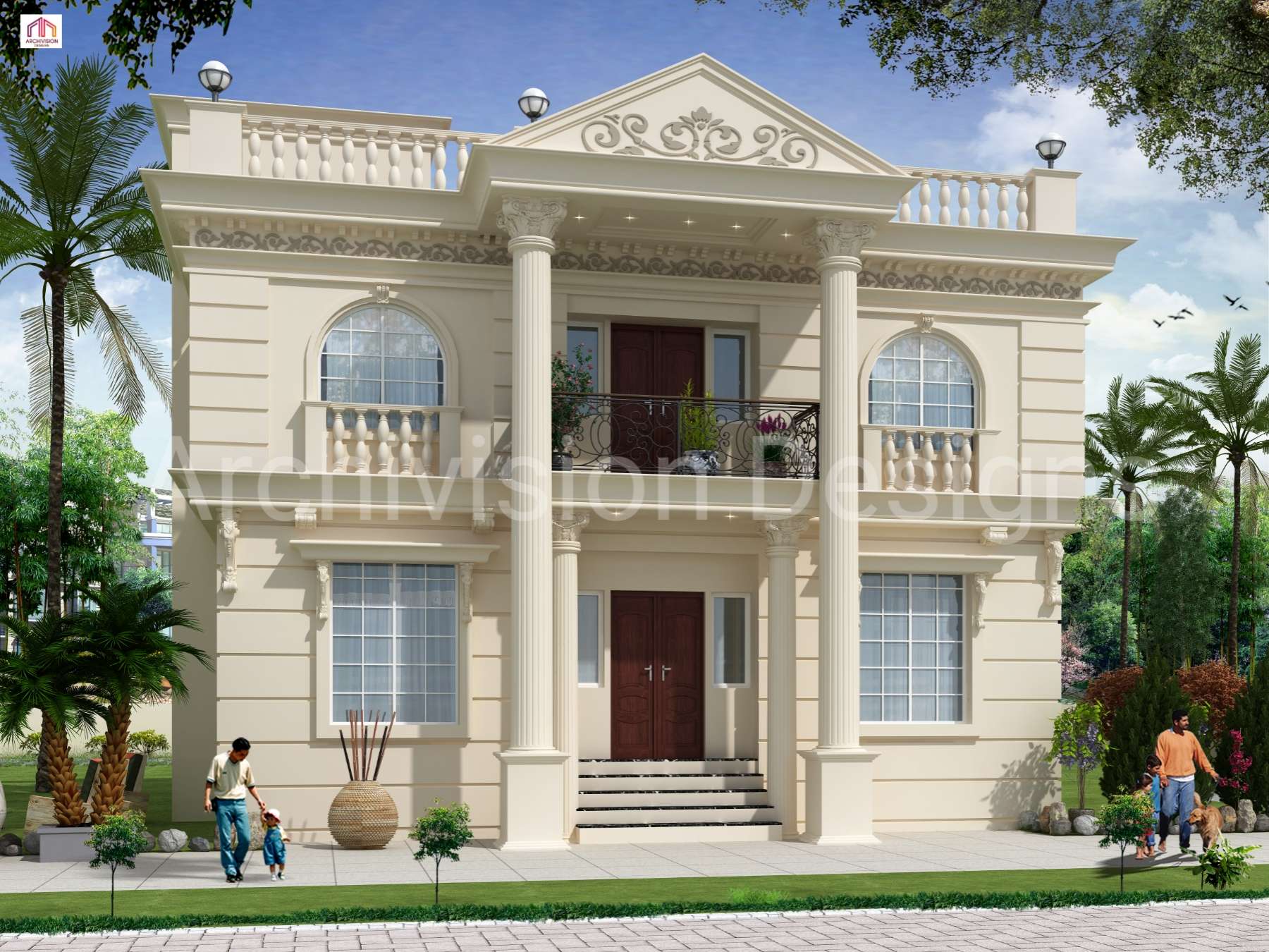 Roman Architecture Duplex Villa