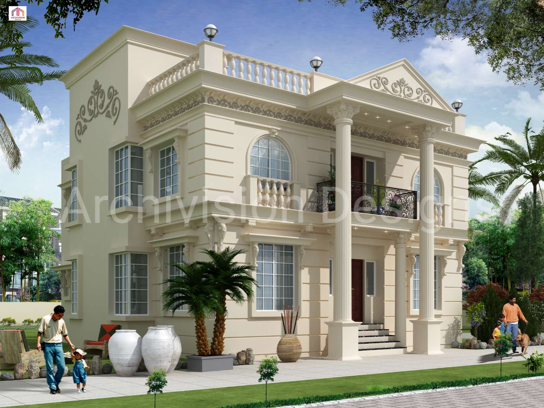 Roman Architecture Duplex Villa